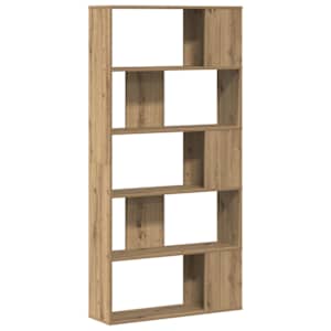 Knihovna 5patrová dub artisan 80,5 x 23,5 x 162,5 cm kompozit - obrázek 6