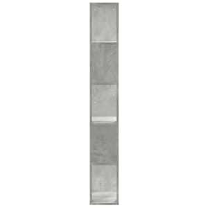 Knihovna 5patrová betonově šedá 45 x 23,5 x 162,5 cm kompozit - obrázek 5