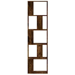 Knihovna 5patrová kouřový dub 45x23,5x162,5 cm kompozitní dřevo - obrázek 3