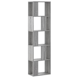 Knihovna 5patrová šedá sonoma 45x23,5x162,5 cm kompozitní dřevo - obrázek 2