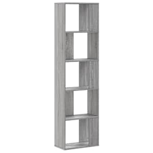 Knihovna 5patrová šedá sonoma 45x23,5x162,5 cm kompozitní dřevo - obrázek 5