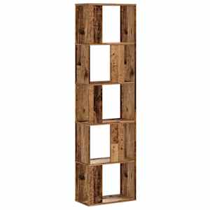 Knihovna 5patrová old wood 45x23,5x162,5 cm kompozitní dřevo - obrázek 2