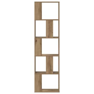 Knihovna 5patrová dub artisan 45x23,5x162,5 cm kompozitní dřevo - obrázek 4