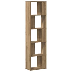 Knihovna 5patrová dub artisan 45x23,5x162,5 cm kompozitní dřevo - obrázek 6