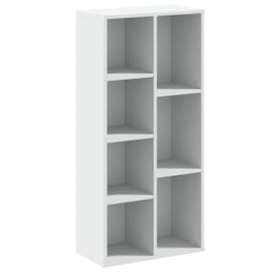 vidaXL raamaturiiul, valge, 50x25x105 cm, tehispuit