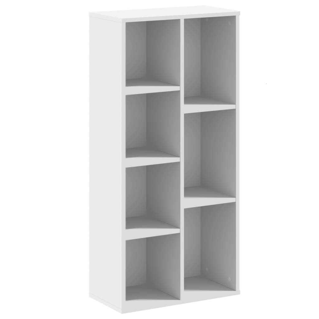 vidaXL Knihovna bílá 50 x 25 x 105 cm kompozitní dřevo