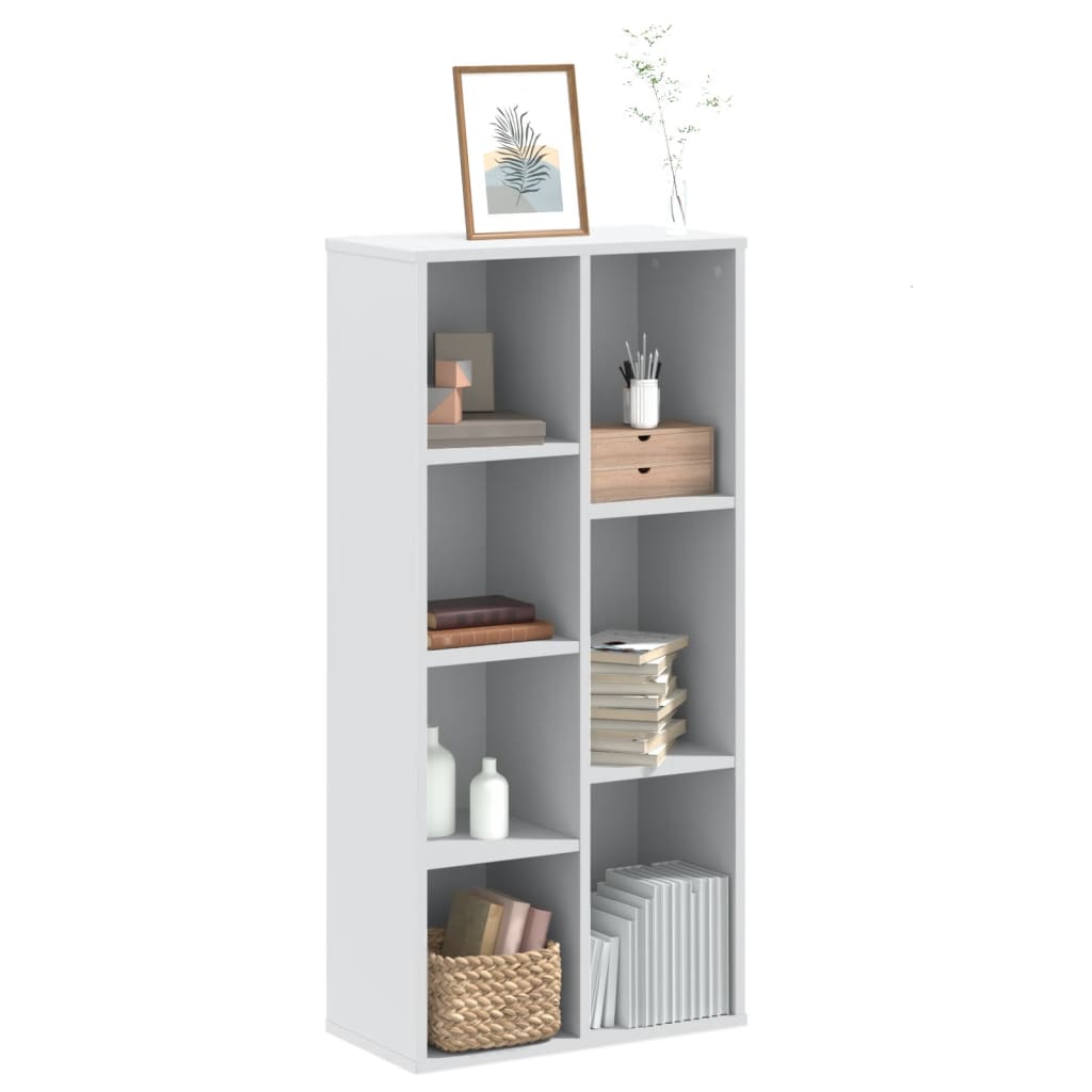 vidaXL Bücherregal Weiß 50x25x105 cm Holzwerkstoff