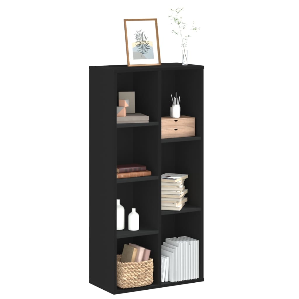 vidaXL Bücherregal Schwarz 50x25x105 cm Holzwerkstoff