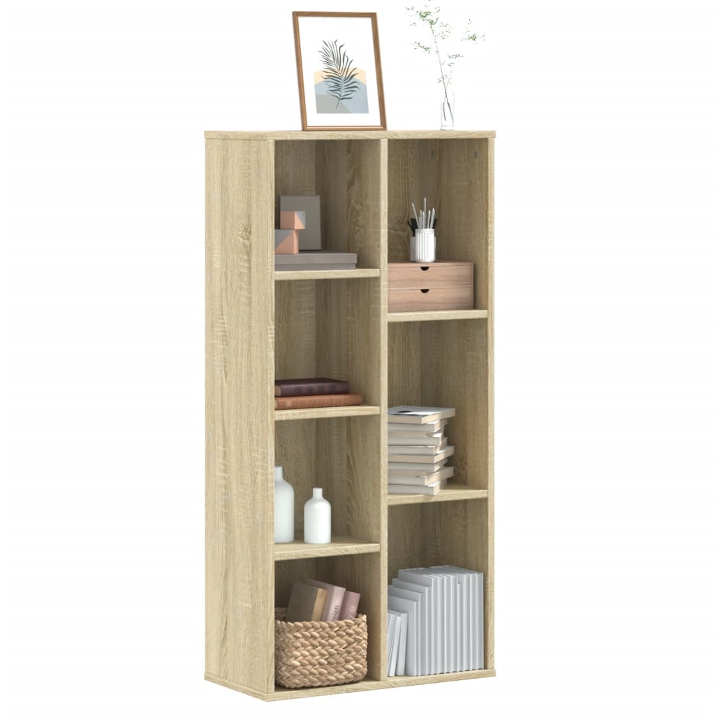 vidaXL Bücherregal Sonoma-Eiche 50x25x105 cm Holzwerkstoff