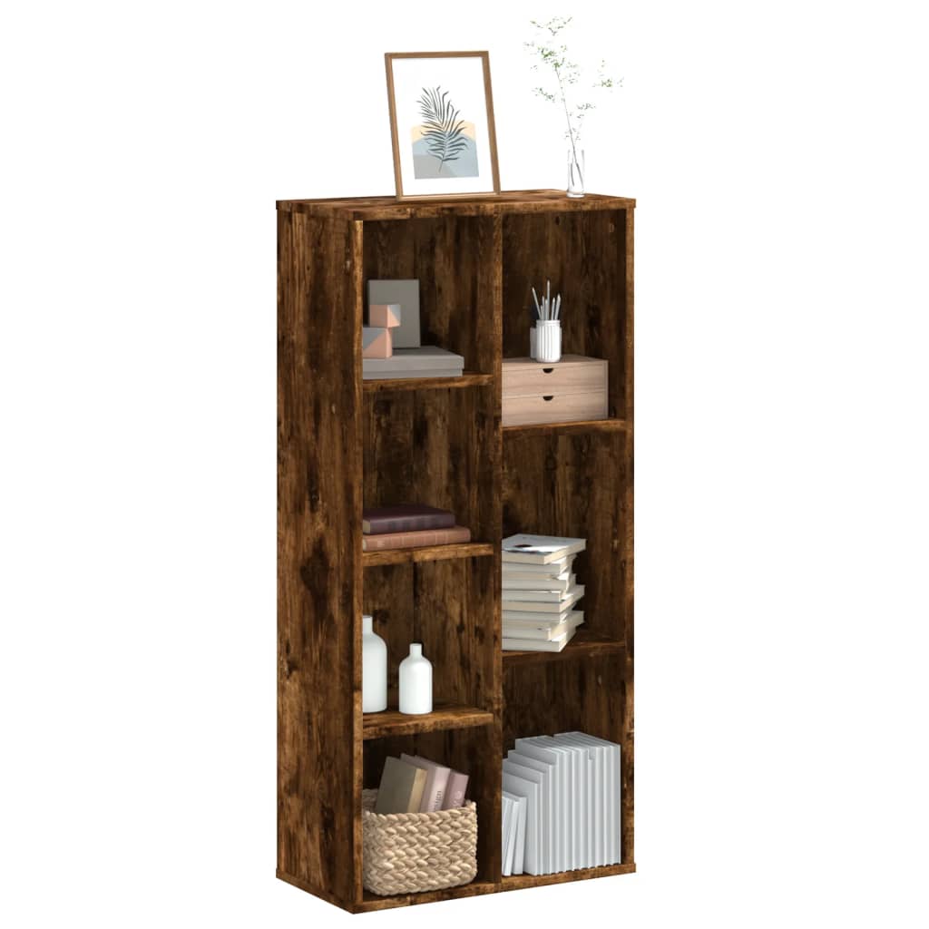 vidaXL Bücherregal Räuchereiche 50x25x105 cm Holzwerkstoff