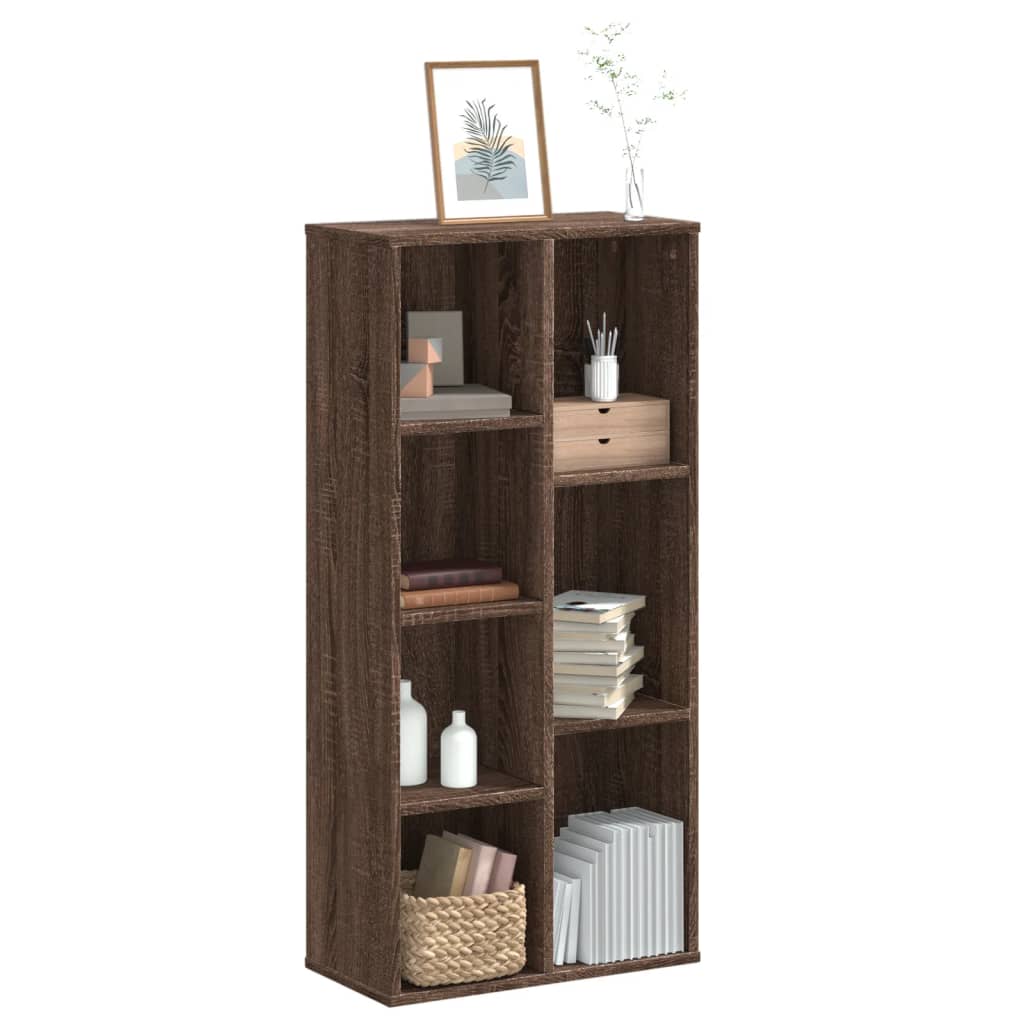 vidaXL Bücherregal Braun Eichen-Optik 50x25x105 cm Holzwerkstoff