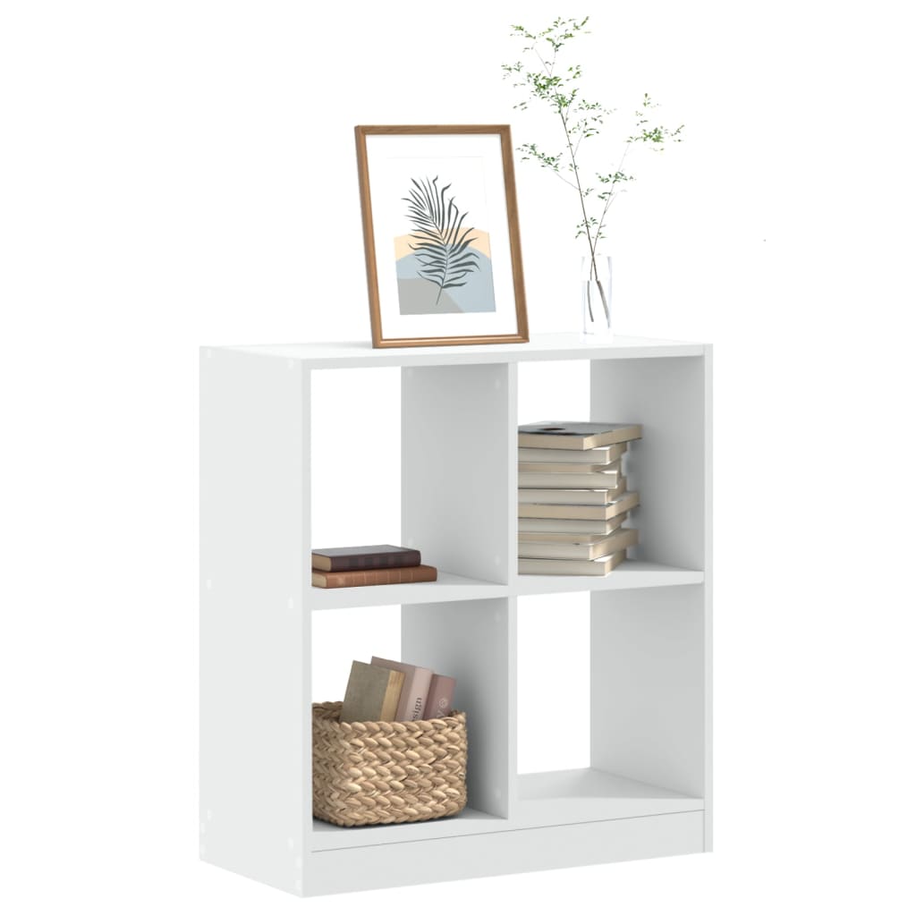 vidaXL Bücherregal Weiß 68,5x32x75 cm Holzwerkstoff