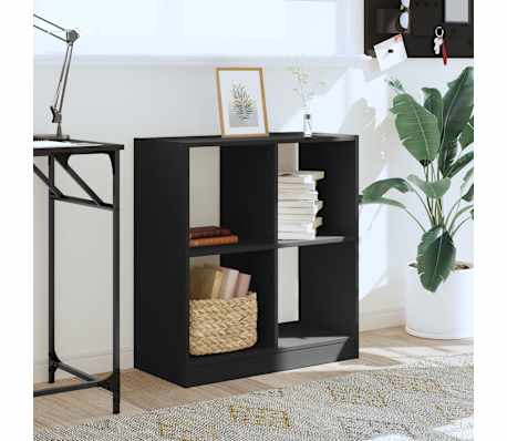 vidaXL Boekenkast 68,5x32x75 cm bewerkt hout zwart