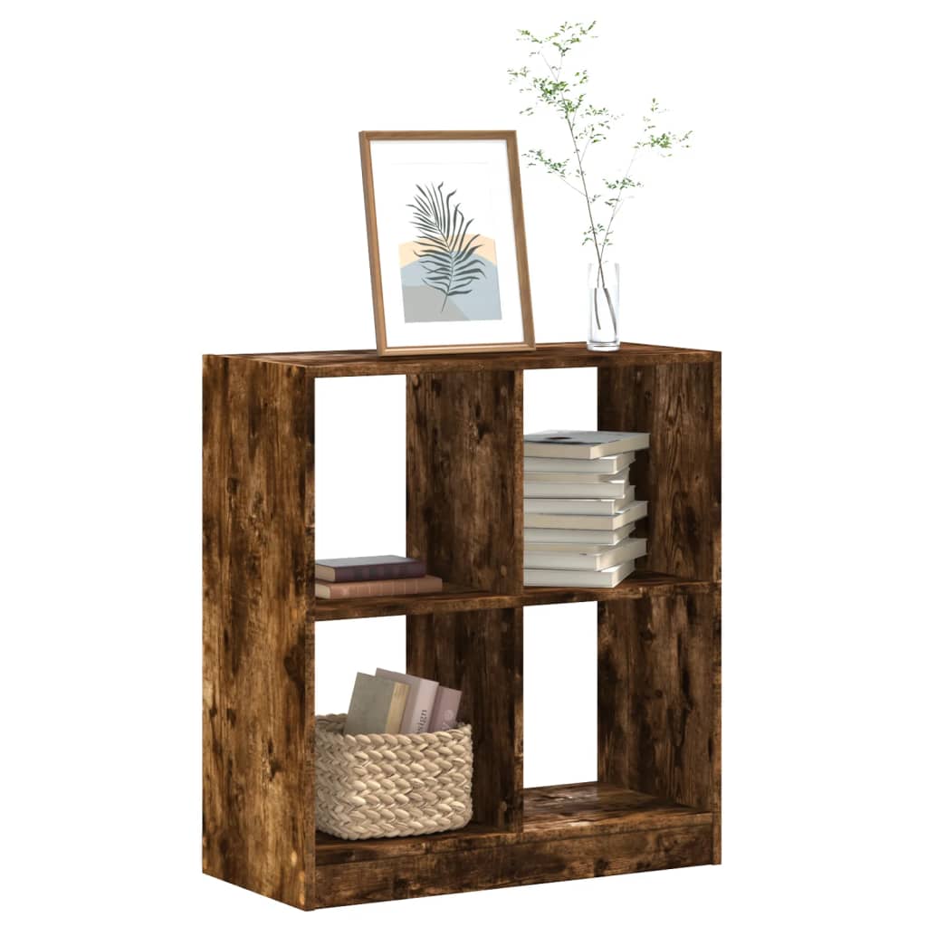 vidaXL Bücherregal Räuchereiche 68,5x32x75 cm Holzwerkstoff