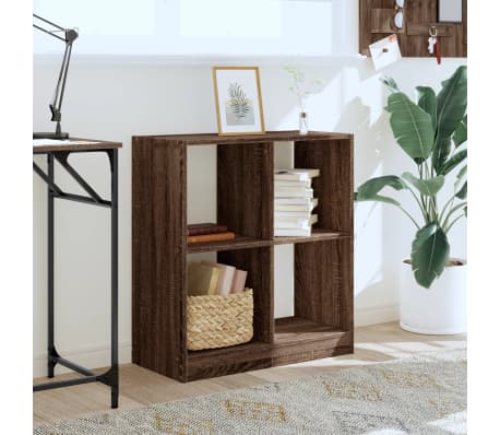 vidaXL Boekenkast 68,5x32x75 cm bewerkt hout bruin eikenkleurig