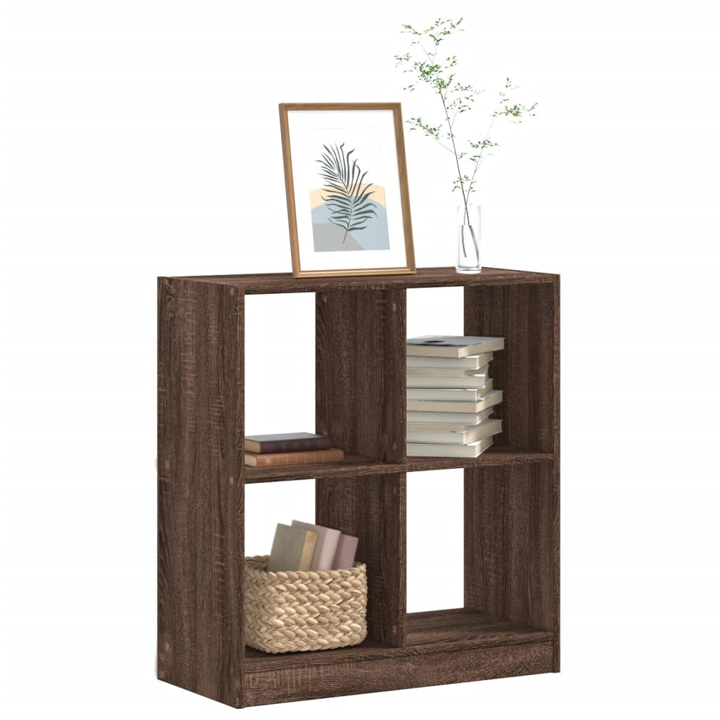 vidaXL Bücherregal Braun Eichen-Optik 68,5x32x75 cm Holzwerkstoff