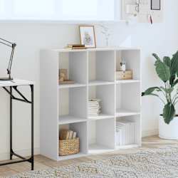 vidaXL Boekenkast 102x32x102 cm bewerkt hout wit