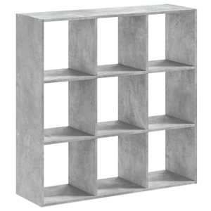 Knihovna betonově šedá 102 x 32 x 102 cm kompozitní dřevo - obrázek 5