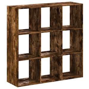 Knihovna kouřový dub 102 x 32 x 102 cm kompozitní dřevo - obrázek 2