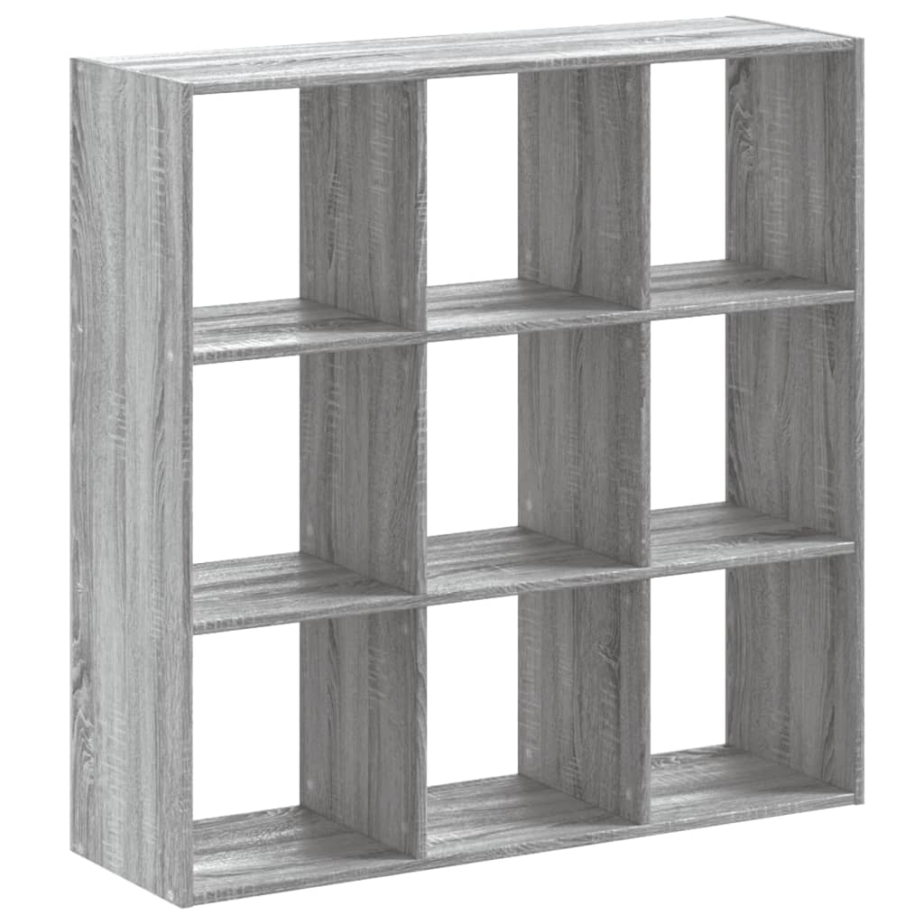 vidaXL Knihovna šedá sonoma 102 x 32 x 102 cm kompozitní dřevo