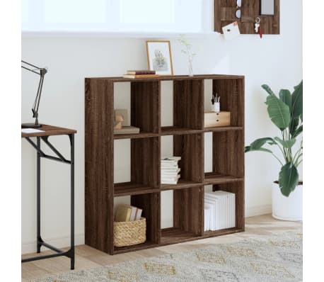 vidaXL Bibliotecă, stejar maro, 102x32x102 cm, lemn prelucrat