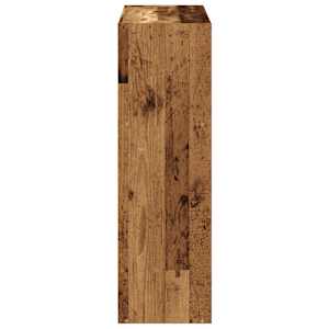 Knihovna old wood 102 x 32 x 102 cm kompozitní dřevo - obrázek 5