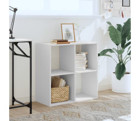 vidaXL Boekenkast 68,5x32x68,5 cm bewerkt hout wit