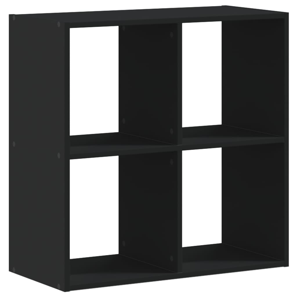 vidaXL Knihovna černá 68,5 x 32 x 68,5 cm kompozitní dřevo