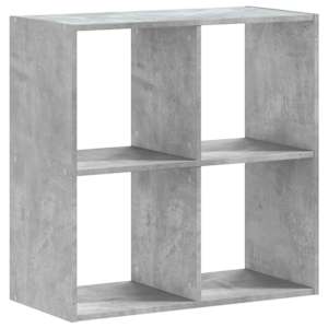 Knihovna betonově šedá 68,5 x 32 x 68,5 cm kompozitní dřevo - obrázek 2