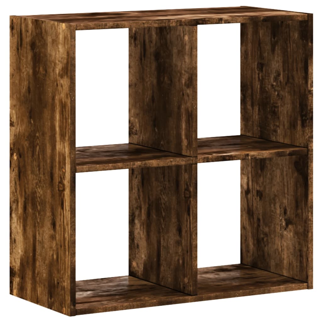 vidaXL Knihovna kouřový dub 68,5 x 32 x 68,5 cm kompozitní dřevo