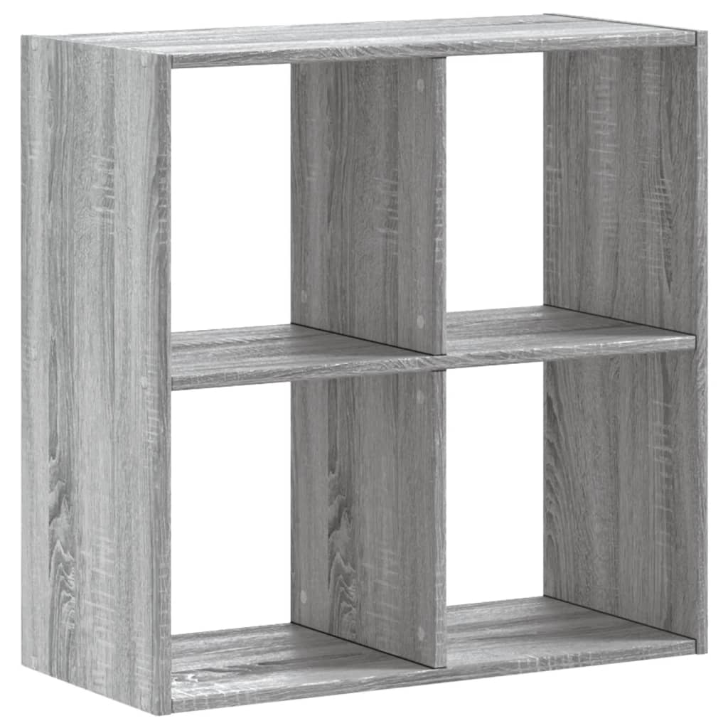 vidaXL Knihovna šedá sonoma 68,5 x 32 x 68,5 cm kompozitní dřevo