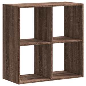 Knihovna hnědý dub 68,5 x 32 x 68,5 cm kompozitní dřevo - obrázek 6