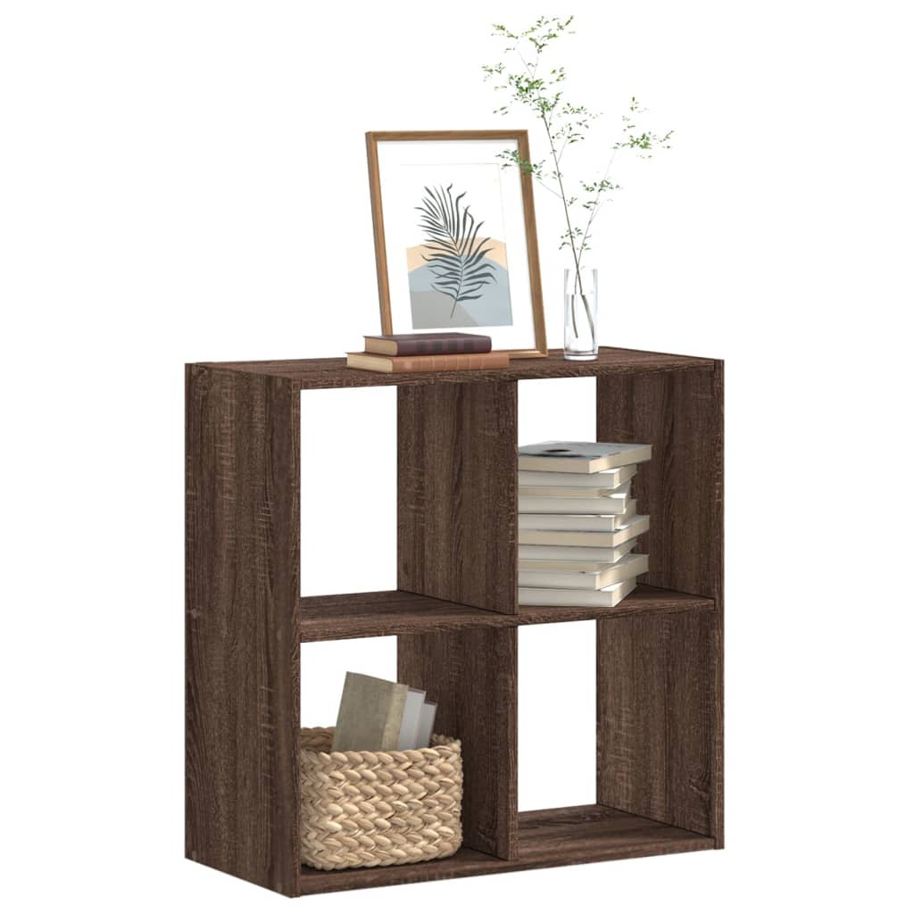 vidaXL Bücherregal Braun Eichen-Optik 68,5x32x68,5 cm Holzwerkstoff