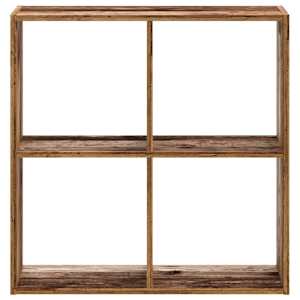 Knihovna old wood 68,5 x 32 x 68,5 cm kompozitní dřevo - obrázek 4