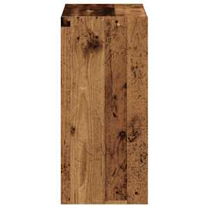 Knihovna old wood 68,5 x 32 x 68,5 cm kompozitní dřevo - obrázek 5