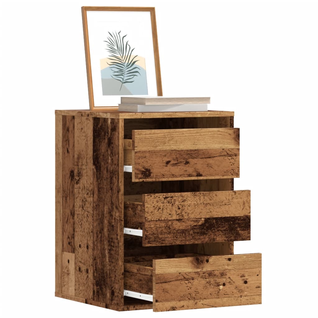 vidaXL Dulap colț cu sertare lemn vechi 40x41x58 cm lemn prelucrat