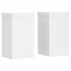 vidaXL Taimede alus 2 tk Valge 10 x 10 x 18 cm Tehispuit