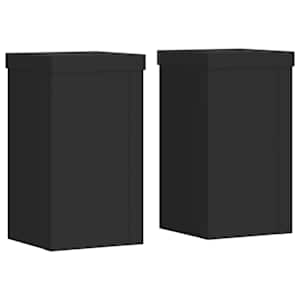 vidaXL taimealused 2 tk, must, 10x10x18 cm, tehispuit