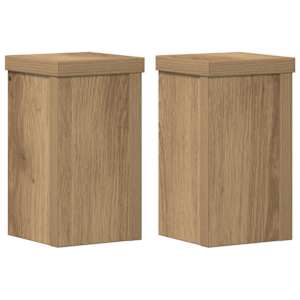 vidaXL taimealused 2 tk, k&auml;sit&ouml;&ouml;tamm, 10x10x18 cm, tehispuit