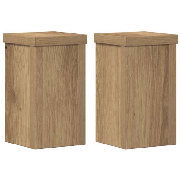 vidaXL taimealused 2 tk, k&auml;sit&ouml;&ouml;tamm, 10x10x18 cm, tehispuit
