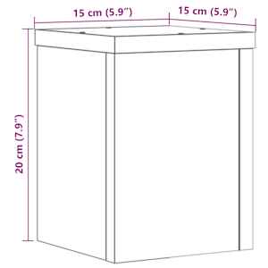Stojany na rostliny 2 ks kouřový dub 15 x 15 x 20 cm kompozit - obrázek 10