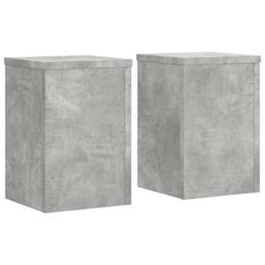 Stojany na rostliny 2 ks betonově šedé 20 x 20 x 30 cm kompozit - obrázek 2