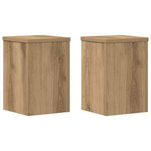 Stojany na rostliny 2 ks dub artisan 20 x 20 x 30 cm kompozit - obrázek 2