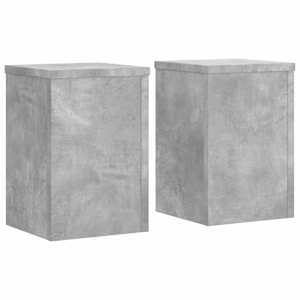 Stojany na rostliny 2 ks betonově šedé 25 x 25 x 35 cm kompozit - obrázek 2
