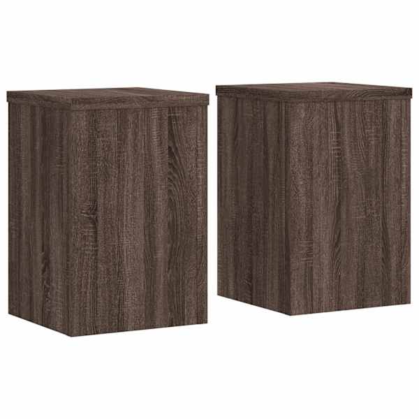 vidaXL taimealused 2 tk, pruun tamm, 25x25x35 cm, tehispuit
