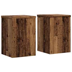 Stojany na rostliny 2 ks old wood 25x25x35 cm kompozitní dřevo - obrázek 2