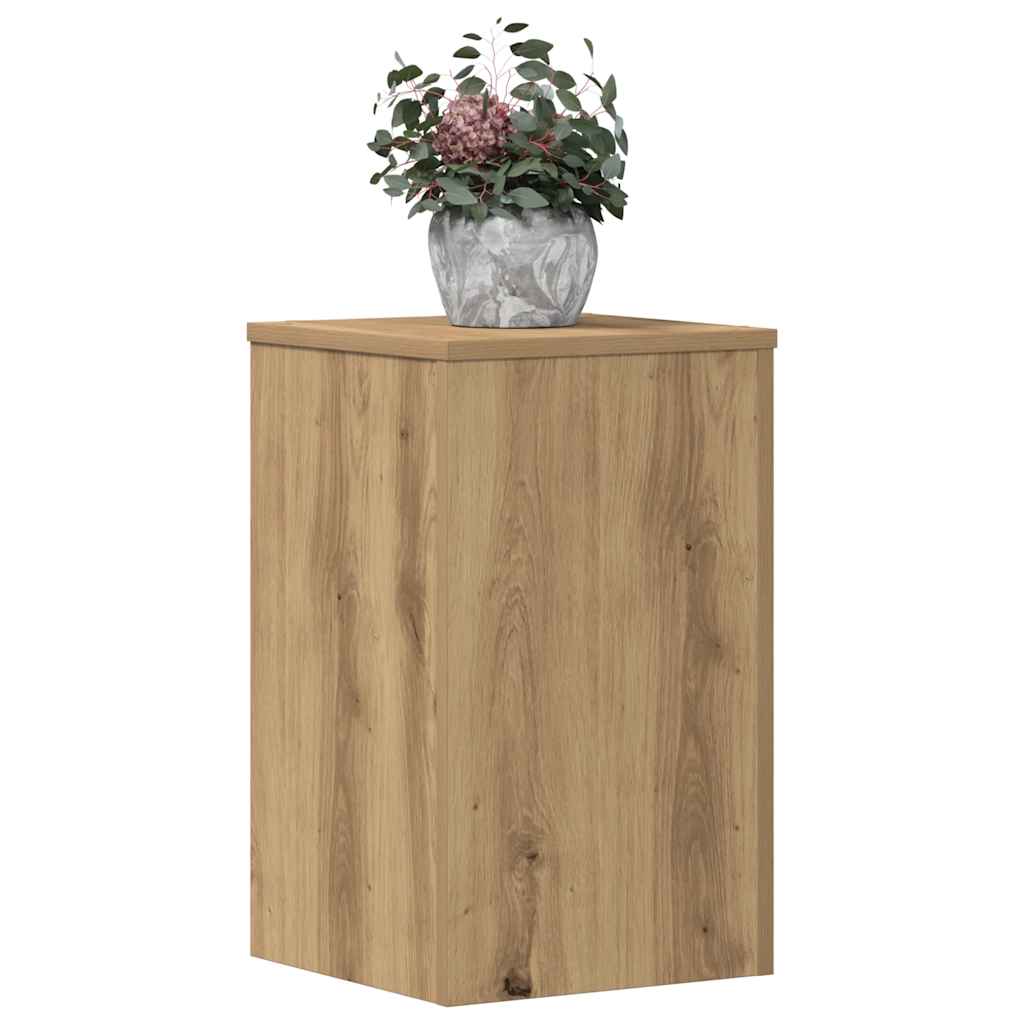 vidaXL Pflanzenständer 2 Stk. Artisan-Eiche 30x30x50 cm Holzwerkstoff