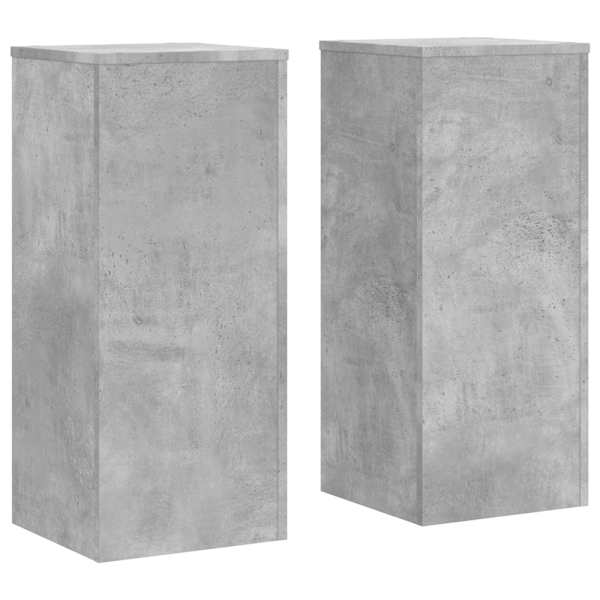 vidaXL taimealused 2 tk, betoonhall, 30x30x70 cm, tehispuit