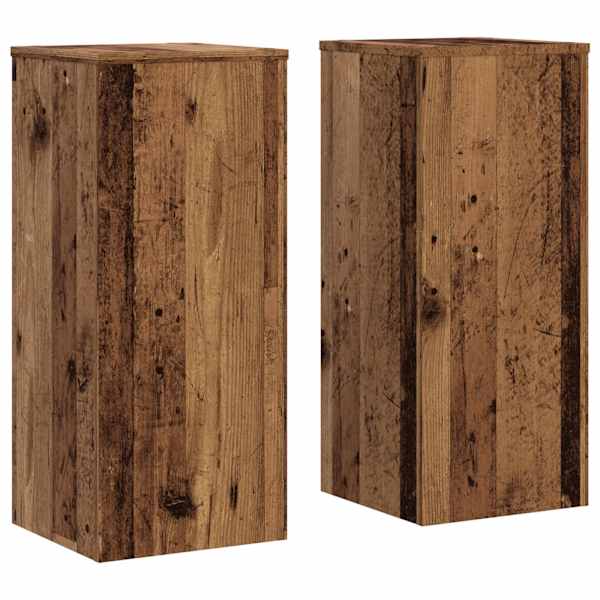 vidaXL taimealused 2 tk, vana puit, 30x30x70 cm, tehispuit