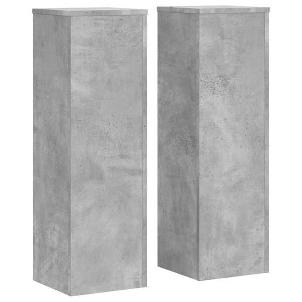 vidaXL taimealused 2 tk, betoonhall, 25x25x80 cm, tehispuit